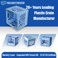 Caisse à lait en plastique PP de 16 QT, 330x330x370mm, empilable, pour la logistique laitière, fabricant de boîtes en PP