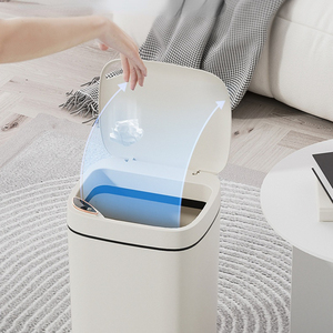 Ff2184 Home Office Automatische Touchless Vuilnisbak Auto Plastic Prullenbak Bewegingssensor Touchless Smart Prullenbak - Product Image 3