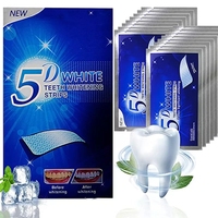 Kit de Blanchiment Dentaire Double 5D Saveur Menthe Vente Chaude Directe Usine Balinda Certifié CE ROHS Bandes Blanchissantes pour Dents Utilisation en 30 Minutes