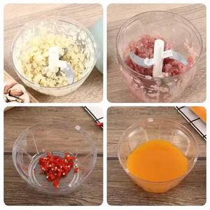 Presse manuelle robuste et hachoir à aliments pour bébé, écraseur d'ail et de légumes à manivelle, outil pour fruits et légumes - Product Image 3