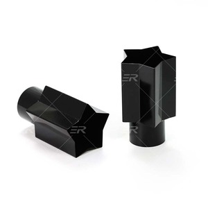 Embout d'échappement universel en acier inoxydable ER en forme de pentagramme, tuyau d'échappement, certifié ISO 9001, différentes couleurs, décoratif - Product Image 1