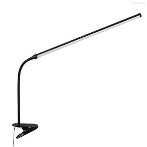 Detachable Ultra-thin Gooseneck Electric Desk Lamp with <b>Eye</b> <b>protection</b> Study Light Quick USB Charger White Shade Hotel Use - Product Image 1