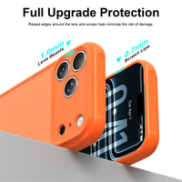 Étui de téléphone portable antichoc et étanche en TPU+PC pour 17/17 Pro/17 Pro Max avec coins renforcés et finition mate