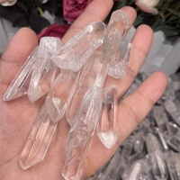 Tiras de cristal de piedra semipreciosa rugosa curativa Natural, tira de cuarzo transparente cruda para regalo