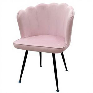 Chaises de salle à manger et de salon de luxe en velours rose pour la maison et le design d'intérieur - Product Image 3