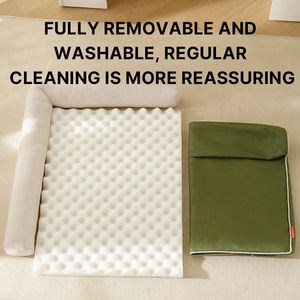 Lits orthopédiques <span class=keywords><strong>pour</strong></span> chiens confortables à la maison <span class=keywords><strong>grand</strong></span> canapé-lit <span class=keywords><strong>pour</strong></span> animaux de compagnie de grande taille avec housse lavable <span class=keywords><strong>coussin</strong></span> de siège d'été en mousse à mémoire de forme <span class=keywords><strong>pour</strong></span> chat - Product Image 5