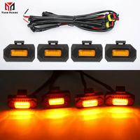 Feux de calandre avant LED 4 en 1 pour Toyota Tacoma Raptor TRD Road Sport, lampe de calandre externe, lumière jaune