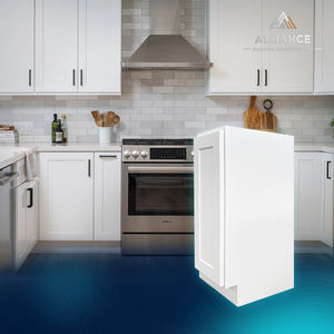 Armoire à épices blanche de style Shaker B09POUT&B12POUT |   Armoires de cuisine économiques pour projets de construction résidentielle |   Armoire à tiroirs extractibles - Product Image 1