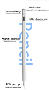 MFi certificata attivo <span class=keywords><strong>penna</strong></span> stilo capacitivo per Tablet Touch Screen <span class=keywords><strong>penna</strong></span> per <span class=keywords><strong>Apple</strong></span> iPad Tablet stilo <span class=keywords><strong>penna</strong></span> <span class=keywords><strong>con</strong></span> Find My Function - Product Image 5