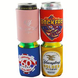 Porte-bouteille de bière personnalisé, porte-boisson en néoprène pour canettes, sublimation - Product Image 1