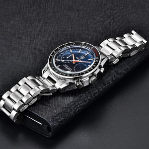 Reloj Mecánico de Lujo para Hombre GMT 2024 con Diseño de Aventura, Automático de Acero Inoxidable y Resistente al Agua - Product Image 3