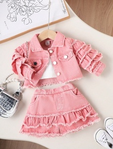 Abiti per bambini in Denim abbigliamento per bambini all'ingrosso abbigliamento per ragazze Jeans abiti per ragazza Set <span class=keywords><strong>vestiti</strong></span> per bambini giacca invernale per bambini - Product Image 5