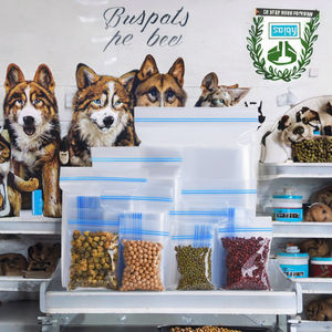 ถุงซิปล็อคพิมพ์ลายกราเวียร์ใสกันความชื้นสำหรับอาหารสัตว์ เสื้อผ้า ซูชิ และเยลลี่ ขายส่ง - Product Image 3