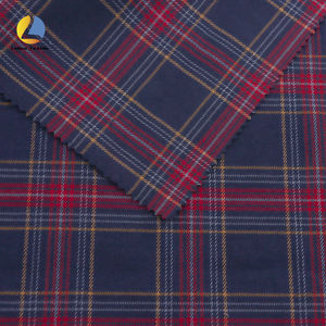 Nuovo tessuto di moda <span class=keywords><strong>21S</strong></span> tessuto <span class=keywords><strong>a</strong></span> quadretti 100% cotone tinto in tessuto <span class=keywords><strong>a</strong></span> quadri semplici per indumento camicie leggere 150gsm ragazzi ragazze - Product Image 2