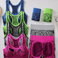 Nouveauté : Ensemble de yoga sans couture 2 pièces pour femme – Débardeur et short respirants pour la gym et l'entraînement – Vente en gros