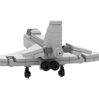Kit de construction de briques MOC Scène Militaire Avion de chasse F-4 Phantom 2 Modèle DIY Jouets éducatifs créatifs pour enfants MOC5115