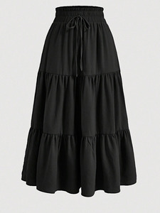 Falda Midi Bohemio de Verano 2026 Estilo Europeo-Americano con Capas y Corte en A, Elegante y Fluida para Mujer al por Mayor - Product Image 2