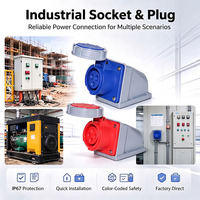 Connecteur de prise de surface à 3, 4 ou 5 broches, résistant aux températures extrêmes, ignifuge, IP67, populaire pour les équipements électriques