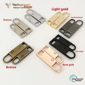 Metal <b>Zipper</b> Pull Hook <b>Replacement</b> for Bags Jackets Backpacks Wallets Outerwear Spring Buckle Classic Style Convenient Accessory - Product Image 5