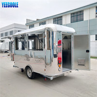 Grote Ruimte Mobiele Voedsel Trailer, Snack Voedsel Winkelwagen, Fast Food Truck kopen een food truck
