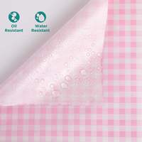 Papier d'emballage alimentaire de haute qualité, personnalisé, à carreaux, résistant à la chaleur et imperméable, pour sandwichs, pains, bonbons et événements.