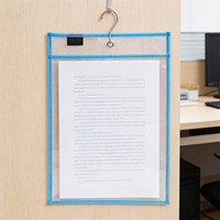 Carpeta de Archivos Transparente de PET con Bolsillo para Marcadores, Carpeta de Aprendizaje Infantil Reutilizable, Organizador de Documentos con Logotipo Personalizado
