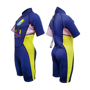 Traje de baño de una pieza de <span class=keywords><strong>neopreno</strong></span> de manga corta para niños pequeños, traje de <span class=keywords><strong>surf</strong></span> para bebés con impresión personalizada OEM - Product Image 4