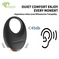 Anneau vibrant magnétique rechargeable en silicone à 9 vitesses pour homme – Jouet sexuel masculin
