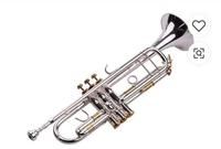 Wholesale High Quality Brass Instrument Silver Plated Trumpet Instrument Gold and Silver Two Colors