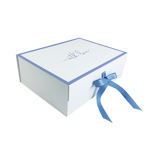 Luxury Custom Paper Cardboard Magnetic Packaging Boxes Skincare / Cosmetic/ Clothing/ Shoes Gift Box With Ribbon Magnetic Lid