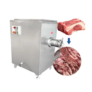 OCEAN Commercial Refrigerated Meat Grinder Machine Stainless Steel Motor Heavy Duty Fish Chicken Meat Mincer