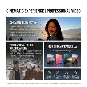Nouveau vivo X500 Pro Max Zeiss 200MP APO Super Téléobjectif – Édition 2026 en promotion |   Cristal bleu Dimensity 9600 Pro |   Caméra principale Zeiss Ultra Dynamic - Product Image 5