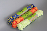6 mm Noir 16 Brins Tresse Nylon Poly Corde Corde À Linge En Plein Air Randonnée Camping Heavy Duty