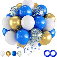 Ensemble de ballons de confettis 50pcs 12 pouces décoration de fête d'anniversaire d'Halloween de Noël ensembles de ballons de confettis avec ruban attaché