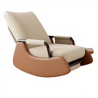 Fauteuil d'appoint moderne de luxe, pivotant à 360°, en forme d'œuf, écologique, convertible, avec structure en acier inoxydable, pour hôtel et salon