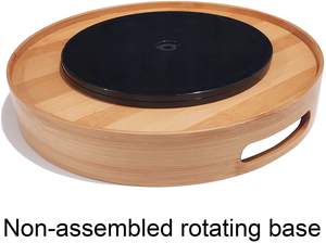 Plateau tournant Simple 360 degrés en bambou, Table de cuisine à domicile, plateau tournant, Table à manger, suan paresseux 1 pièce - Product Image 5
