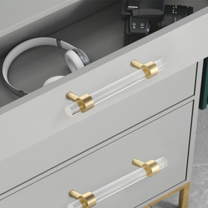 Jaya Gỗ Tủ Xử Lý Vàng Brass Tủ Phần Cứng Rõ Ràng Ngăn Kéo Kéo/Rõ Ràng Tủ Kéo Cho Đồ Nội Thất Nhà Bếp Tay Nắm Cửa - Product Image 6