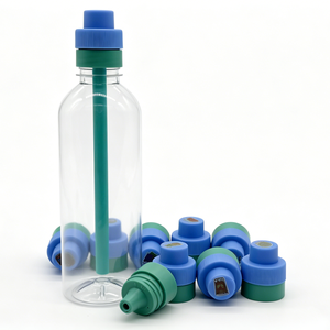 ขวดน้ำพลาสติกปราศจากสาร BPA ขนาด 500 มล. แบบกำหนดเอง พร้อมแคปซูลกลิ่นผลไม้ ฝาปิดแบบหลอดดูด เหมาะสำหรับการดื่มน้ำเพื่อสุขภาพสำหรับการเล่นกีฬา - Product Image 4