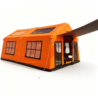 Tente de camping familiale gonflable de taille personnalisable, tente de camping tout temps pour l'extérieur