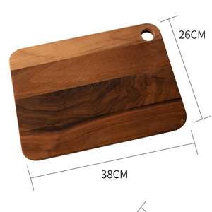 Planches à découper en bois de <span class=keywords><strong>noyer</strong></span> noir en gros, planches à découper de cuisine en gros avec trous percés, design suspendu, usage domestique - Product Image 6