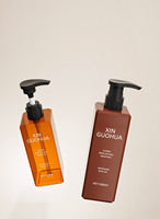 Bouteille de shampooing en plastique de forme carrée de 250 ml et 500 ml, bouteille de gel douche avec impression et design personnalisés pour l'emballage cosmétique