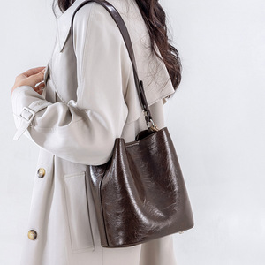 New Fashion Designer Crossbody Bags High Quality PU Leather Shoulder Bucket Bag Casual Totes Luxury Women Handbags and <b>Purses</b> - Product Image 6