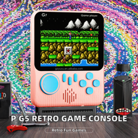 Console de jeu portable G7 Mini, système d'exploitation Linux, écran couleur de 3 pouces, 320x240, Wi-Fi intégré, 666 jeux, portable, rechargeable, 500 mAh