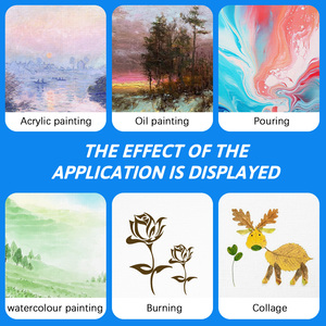 10 gói 9x12 inch kéo dài trống canvases cho bức tranh, ba mồi Bông sơn vải, nguồn cung cấp nghệ thuật cho bức tranh sơn dầu - Product Image 5