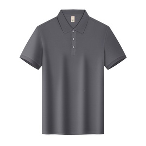 Promotional Polo Shirt Solid Color Short Sleeve Breathable Polyester Summer Wear Loose Fit With Label And Tags - Product Image 2