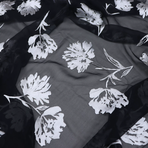 Nueva Tela de Seda Opal de Alta Calidad con Estampado Floral, Popular y de Gran Venta, para Vestidos y Ropa de Mujer para las Fiestas - Product Image 6