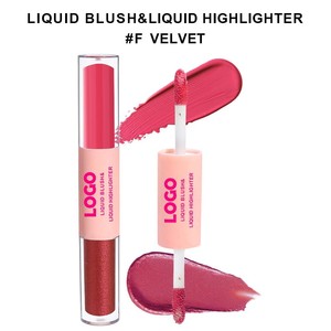 بلا شعار، 12 لونًا، أحمر خدود سائل مزدوج الأطراف للوجه، هايلايتر، كونتور، مكياج أساس - Product Image 1