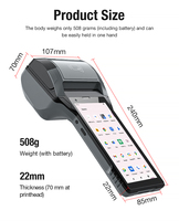 El más nuevo Android 12,0 6 pulgadas robusto PDAS 1D 2D escáner de código de barras Terminal de mano con lector biométrico de huellas dactilares en Stock