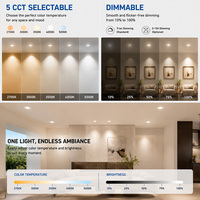 Nouveau projecteur mural LED 2026, dimmable, 6W 9W COB, encastré, anti-éblouissement, downlight LED
