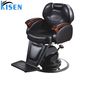 KISEN negro de buena calidad sillas de barbero peluquería Vintage salón equipo - Product Image 2